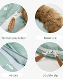 Cocon de chaleur pour poussette bébé