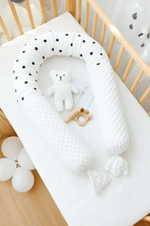 Barrière de lit bébé cylindrique hypoallergénique 180 cm