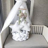 Tresse tressée en coton hypoallergénique pour lit bébé