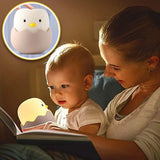 Veilleuse bébé en silicone souple rechargeable par USB, sans BPA