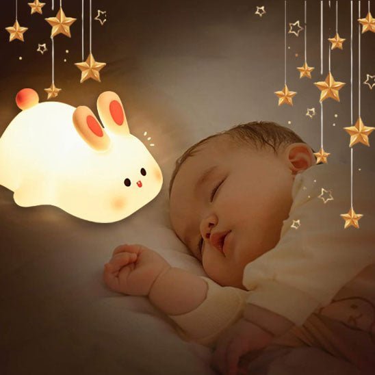 Ambiance apaisante avec veilleuse LED Lapin Câlin
