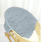 couverture tricot bébé garçon en laine chaude pour l’hiver