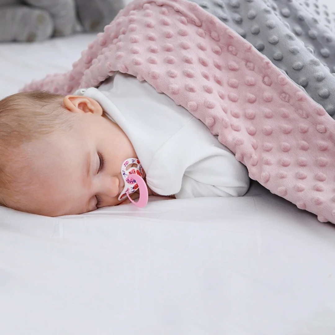 couverture bébé polaire douce Émotion rose moelleuse