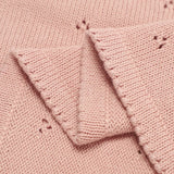 Couverture bébé respirante coton rose