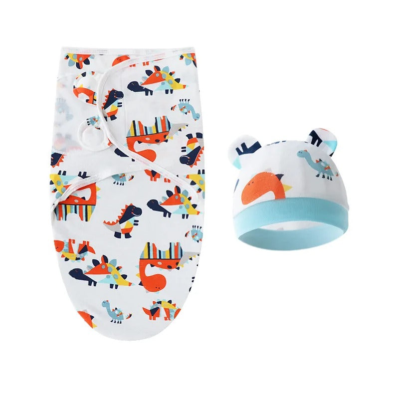COUVERTURE EMMAILLOTAGE BÉBÉ | Lange bébé réconfortant 100 % coton