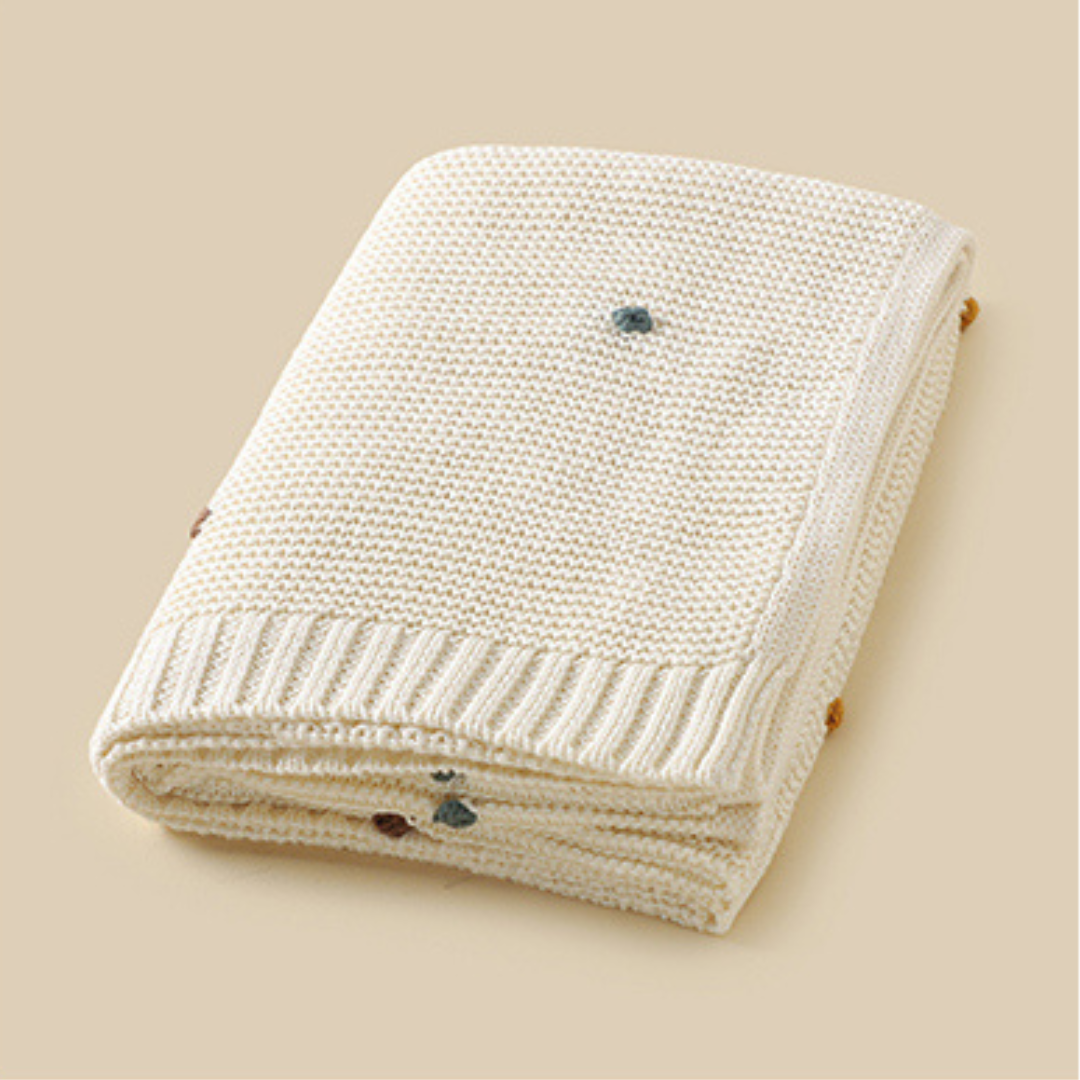 Idée cadeau naissance couverture bébé mois par mois