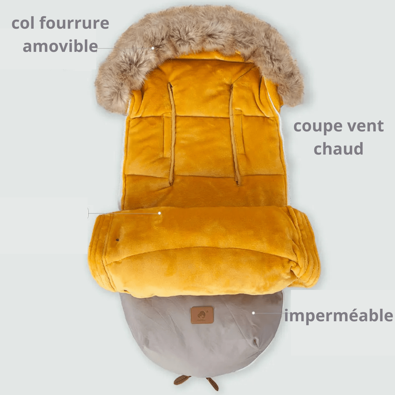 Nid d’ange pour poussette bébé - Lueur d'Étoile