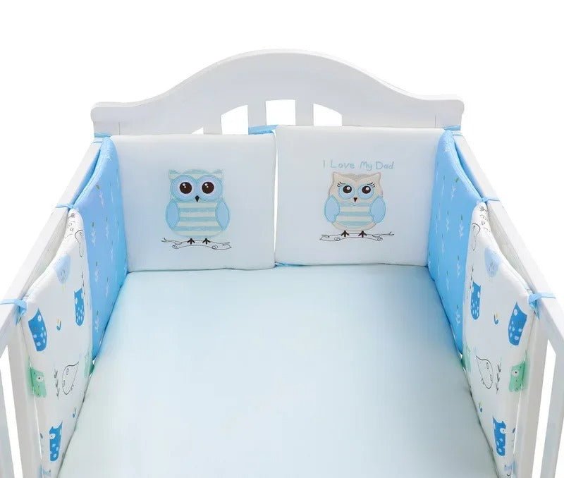 Tour de lit bébé coussin en coton sécurisé