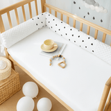 Tour de lit bébé cylindrique 180 cm pour un sommeil sécurisé

