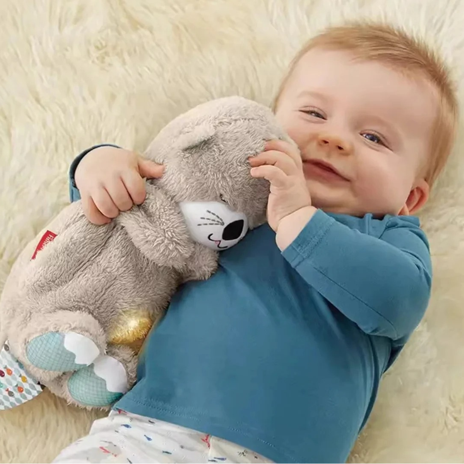 Veilleuse bébé doudou loutre lumineuse réconfortante pour bébé