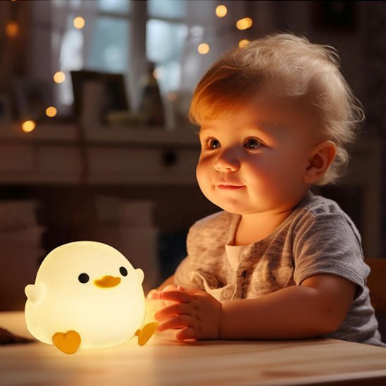 Veilleuse caneton bébé à lumière chaude