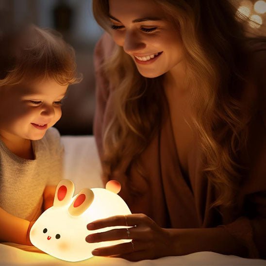 Veilleuse décorative en forme de lapin pour enfants